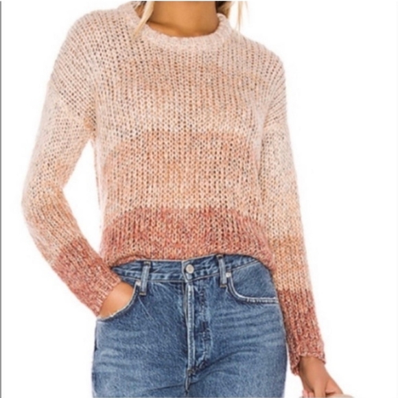 Anthropologie HEARTLOOM Harlen Striped Colorblock Knit Crew Neck Sweater XS - Picture 1 of 6